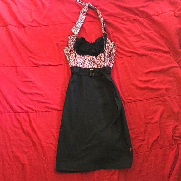 Tripp nyc Dresses & Skirts - RARE Tripp Nyc Leopard Pink milkmaid Dress